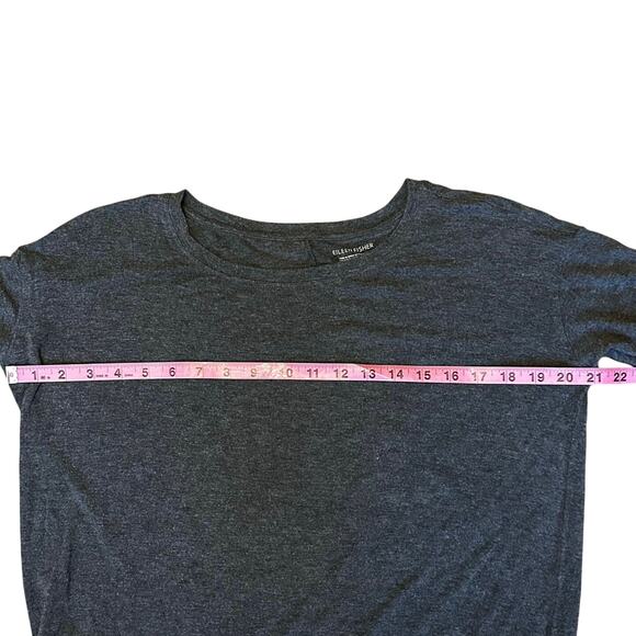 Eileen Fisher Charcoal Gray Italian Yarn Long Sleeve Tunic Top Women’s XS - Picture 4 of 5
